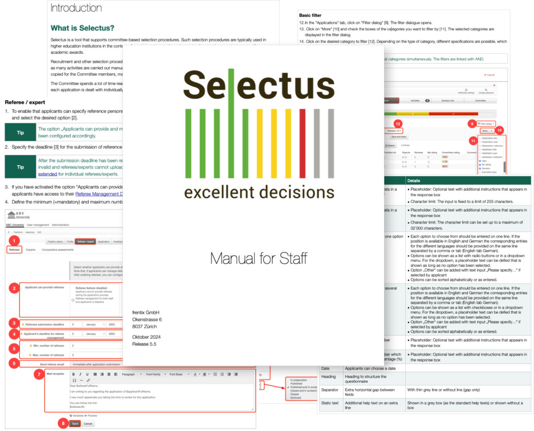 Illustration of Selectus Manual for Staff